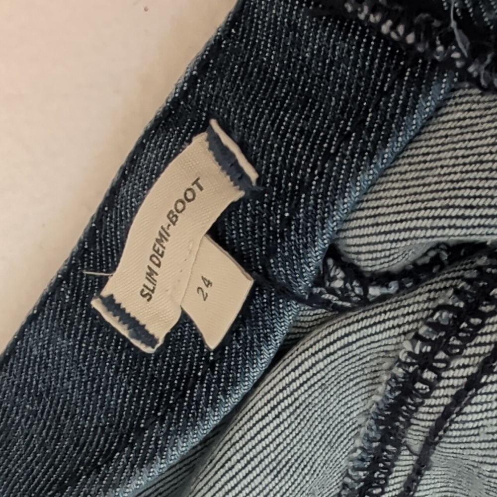 Madewell NWOT Slim Demi-Boot Jeans W/ Center Seam Size 24 - Picture 11 of 11